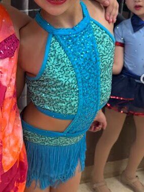 Blue Jazz Dance Costume